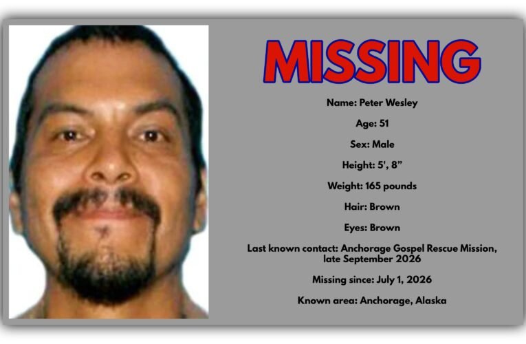 Missing Since July: Anchorage Police Help Search for Peter Wesley, 51