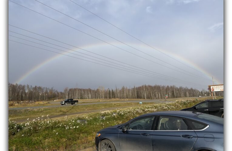 🌈 A Rainbow Brightens the Day Over Knik-Goose Bay Road